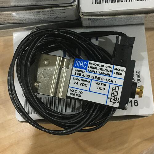 美國MAC電磁閥兩根線如何接線：正負哪個接信號輸出