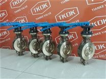 4寸-150LB美標對夾式C95800鎳鋁青銅蝶閥手柄操作