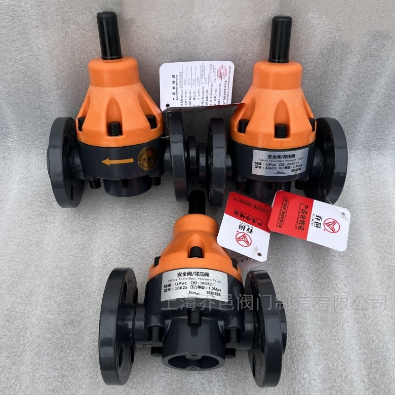 18625-F法兰安全阀/背压阀 PPH法兰安全阀/背压阀18615-F