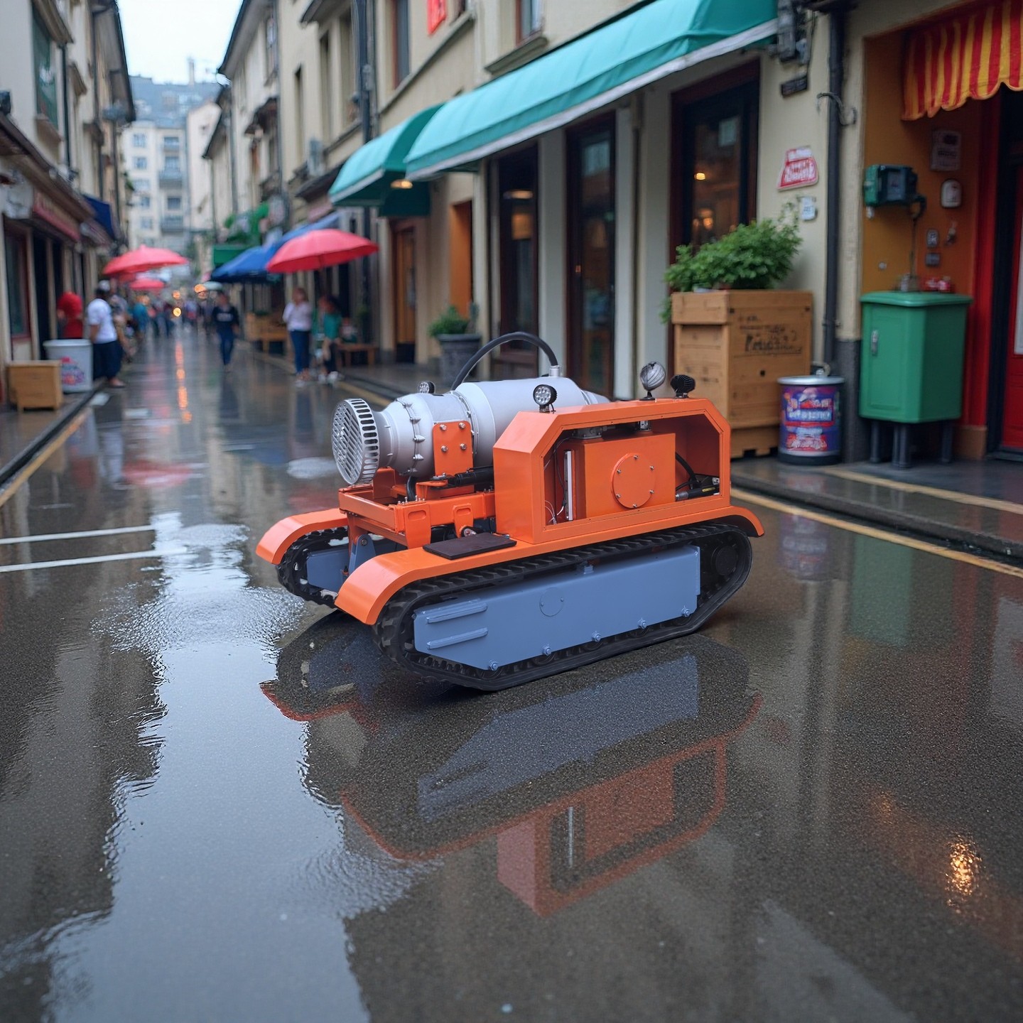 博禹电动子母式排水机器人 专精特新认证!博禹智造六大排水机器人矩阵破解城市管网雨水井抽吸难题