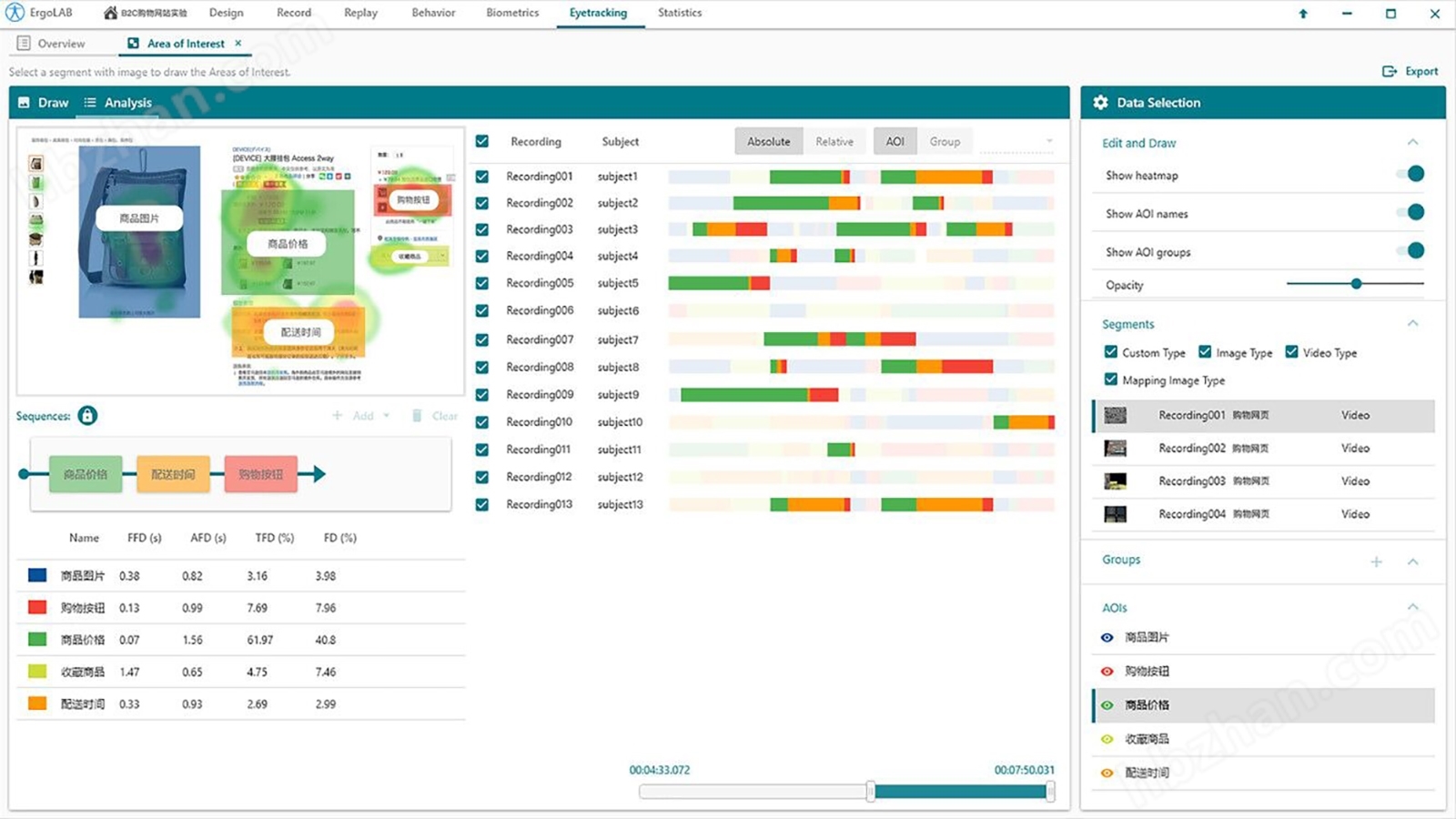手指轨迹分析系统仪器设备